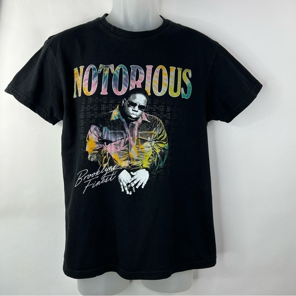 The Notorious B.I.G. Brooklyn's Finest T Shirt Size M~Black~Graphic~Rapper - Picture 2 of 5